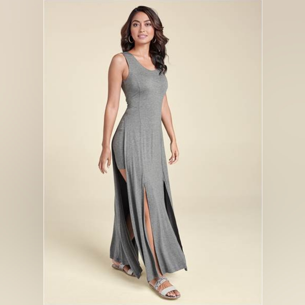 Venus High Slit Casual Maxi Dress